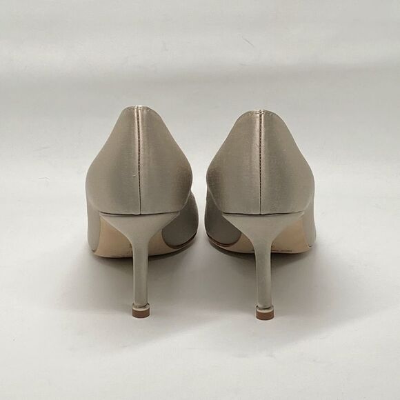 Manolo Blahnik Hangisi 70 Embellished Satin Pumps size 37 - Picture 8 of 13